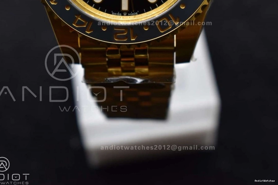 CHS Master Bracelet Black II Gain on GRNR Gold Weight 927 Jubilee 1:1 Best Edition Factory VR3285 GMT YG 126718 Dial NewStyle 0514